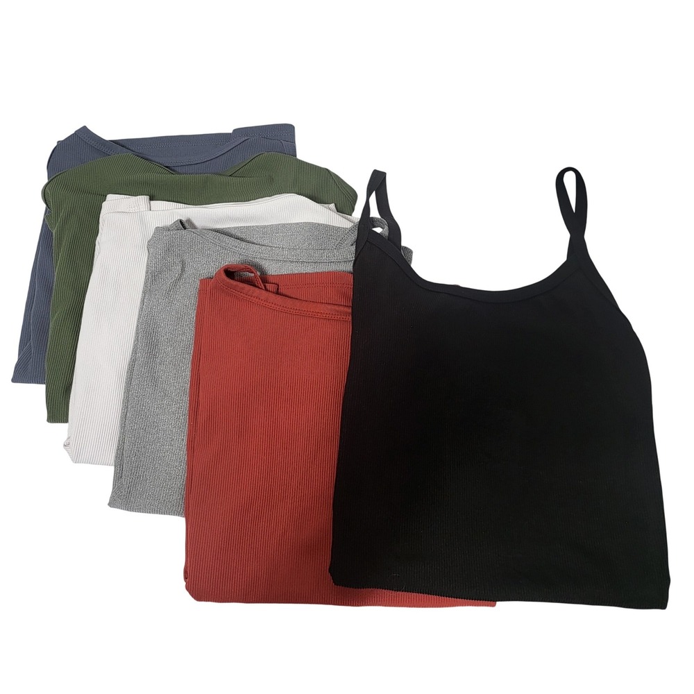 No Boundaries Womens Ribbed Camisole Tank Tops Spaghetti‎ Straps Large 11-13